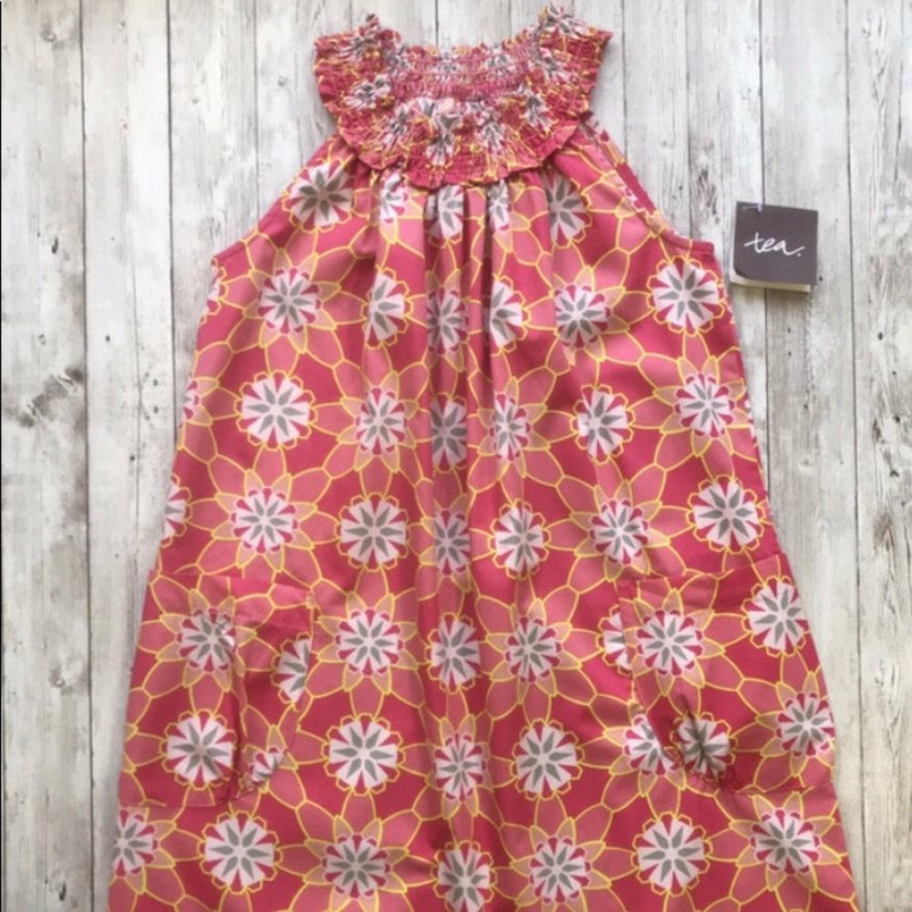 NWT Tea Collection Girls Size 8 Floral Print Dress